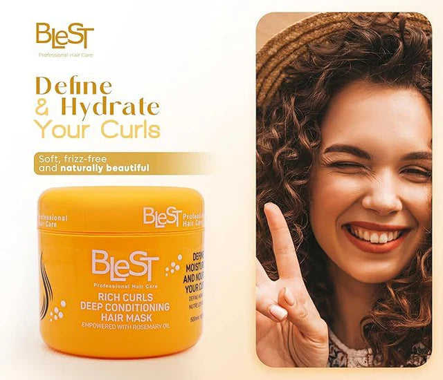 Blest Rich Curls Deep Conditioning Hair Mask With Rosemary Oil