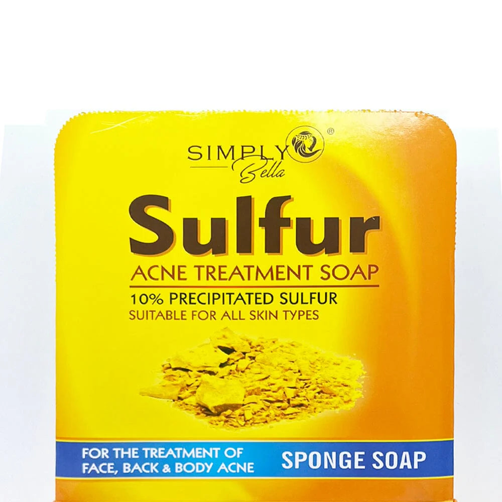 Sulfur Acne Treatment Soap With Sponge