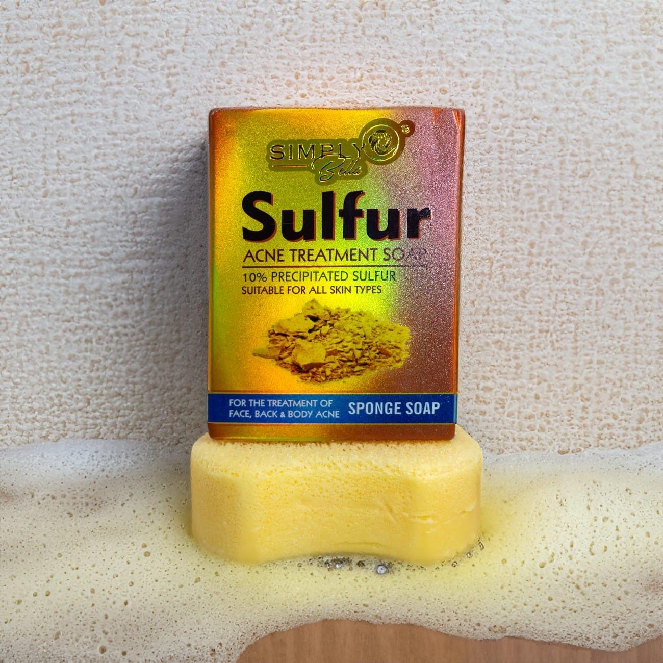 Simply Bella Sulfur Acne Treatment Soap With Sponge