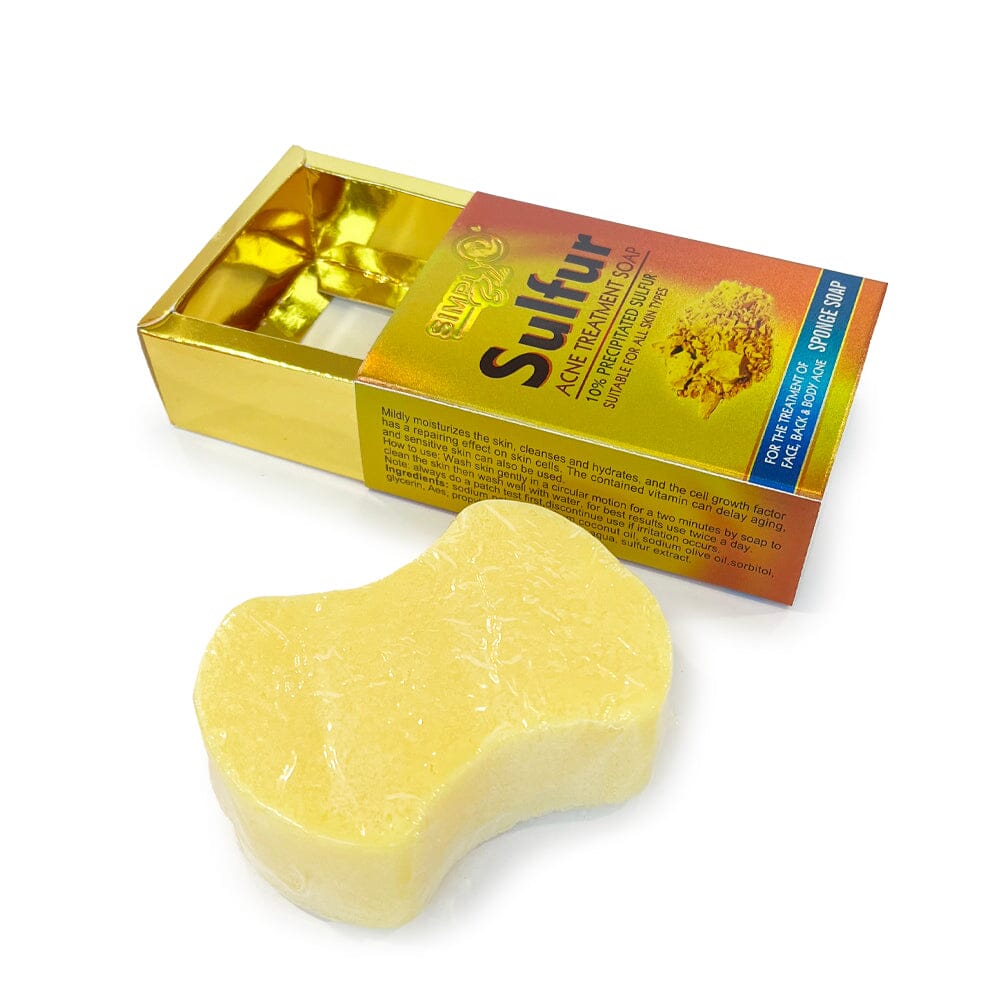 Simply Bella Sulfur Acne Treatment Soap With Sponge