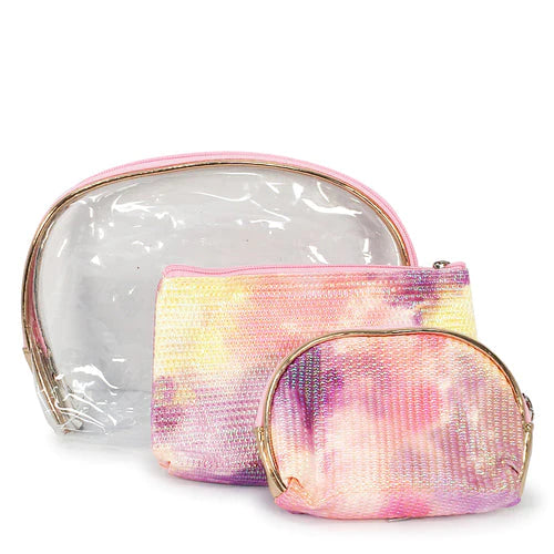 3-Piece Makeup Bag