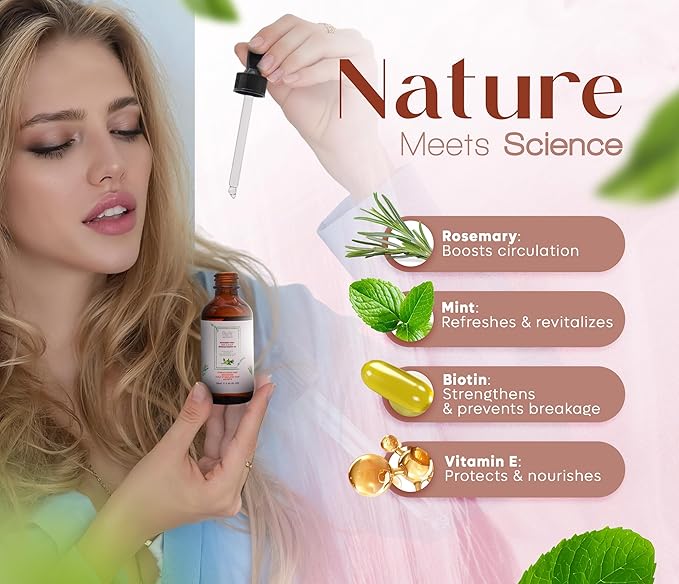 Rosemary Mint Hair & Scalp Strengthening Oil