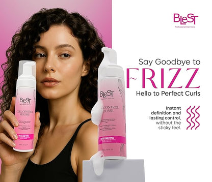 Blest Curl Control Mousse With Jojoba And Castor Oil