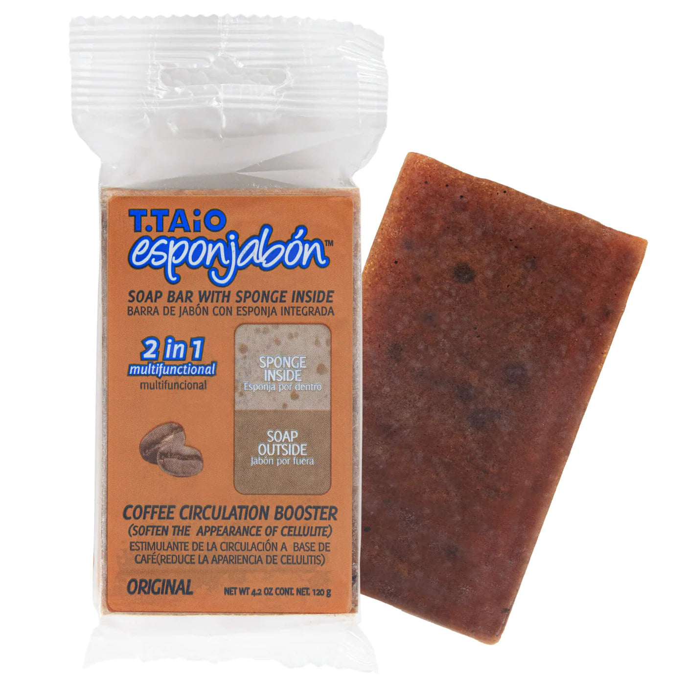 Esponjabon Coffee Circulating Boosting Effect Sponge Soap