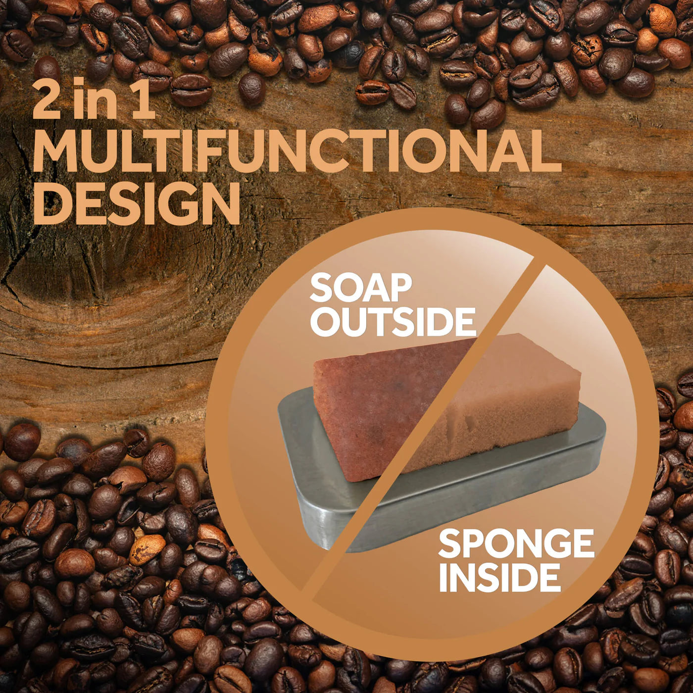 Esponjabon Coffee Circulating Boosting Effect Sponge Soap