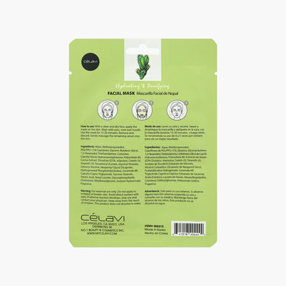 Celavi Cactus Hydrating & Purifying Facial Sheet Mask