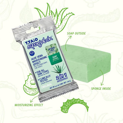 Esponjabon Aloe Vera Sponge Soap