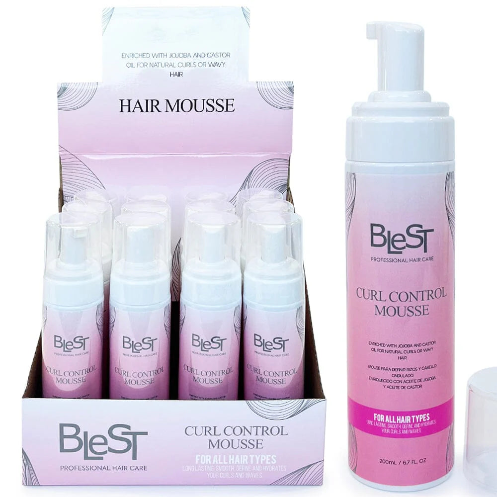 Blest Curl Control Mousse With Jojoba And Castor Oil
