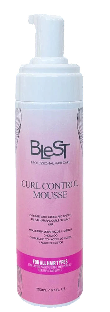 Blest Curl Control Mousse With Jojoba And Castor Oil