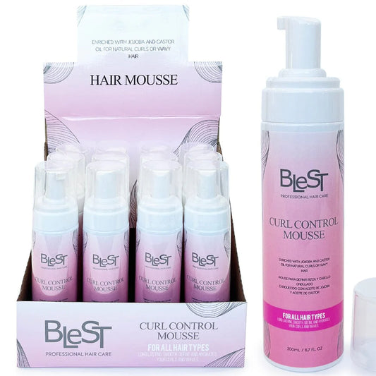Blest Curl Control Mousse With Jojoba And Castor Oil