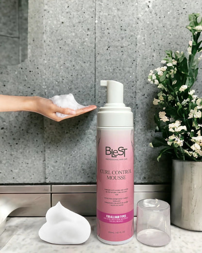 Blest Curl Control Mousse With Jojoba And Castor Oil