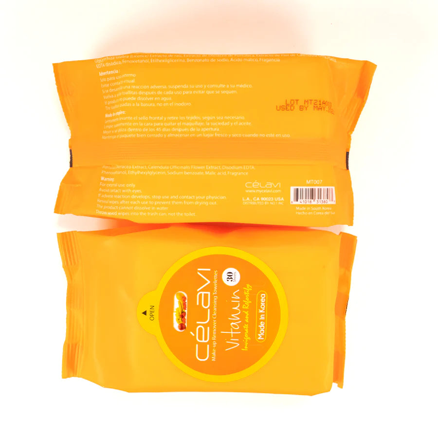 Celavi Vitamin C Cleansing Wipes