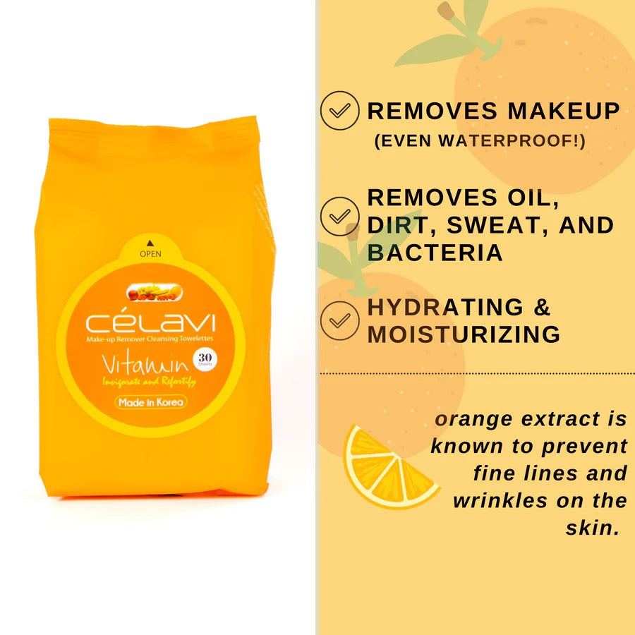 Celavi Vitamin C Cleansing Wipes