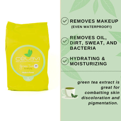 Celavi Green Tea Cleansing Wipes