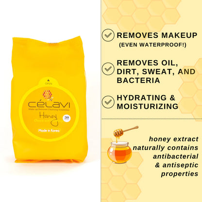 Celavi Honey Cleansing Wipes