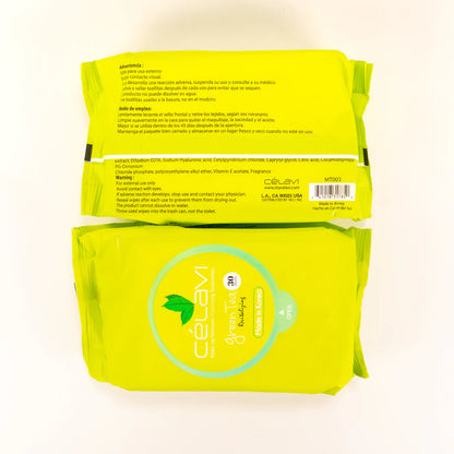 Celavi Green Tea Cleansing Wipes