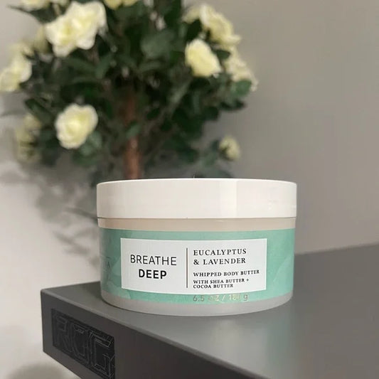 BBW Breathe Deep Eucalyptus & Lavender Whipped Body Butter