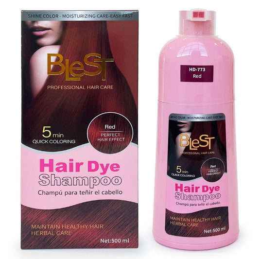 Blest Quick Coloring Hair Dye Shampoo Red