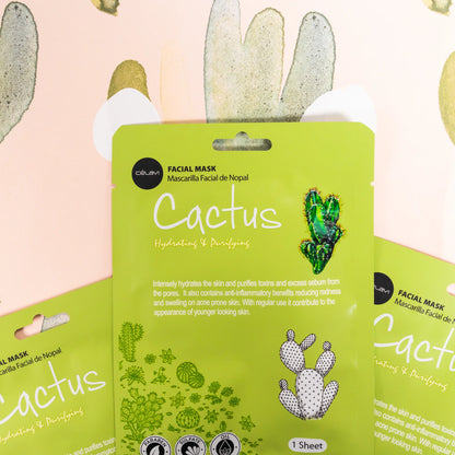 Celavi Cactus Hydrating & Purifying Facial Sheet Mask